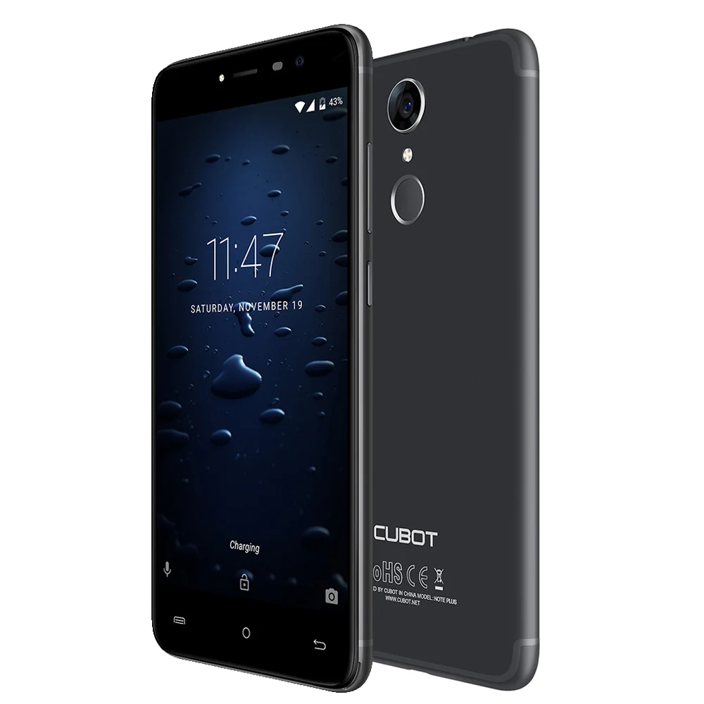 

Original Cubot Note Plus 4G Smartphone 5.2 inch Android 7.0 MTK6737T Quad Core 1.5GHz 3GB RAM 32GB ROM 13.0MP Rear Camera UK