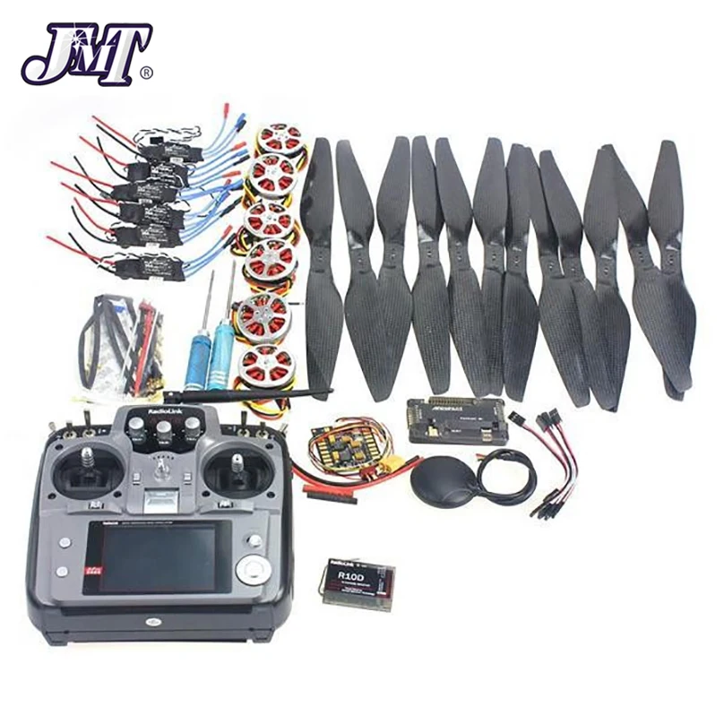 JMT 6 осевая Складная стойка RC Quadcopter Kit APM2.8 плата управления полетом + GPS мотор 750KV 14x5