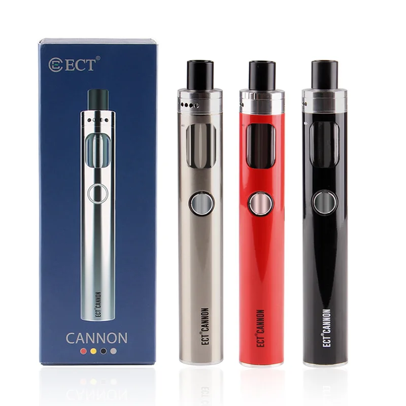 ECT CANNON Starter Kit 2600mAh Battery with 4ml Atomizer Tank 60W Vaporizer All In One Style Electronic Cigarette
ECT CANNON Starter Kit 2600mAh Battery with 4ml Atomizer Tank 60W Vaporizer All In One Style Electronic Cigarette
