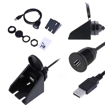 1m USB 2.0 Male to Female Flush Mount Car Mount Extension Aux Cable For Cars Motorcycles Dashboard Dash Board Panel Waterproof
1m USB 2.0 Male to Female Flush Mount Car Mount Extension Aux Cable For Cars Motorcycles Dashboard Dash Board Panel Waterproof