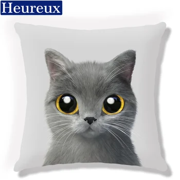 Lovely cat cushion cover european style pillow case 45*45 thick pillow cover 3D print decorative pillows cotton kussenhoes 
Lovely cat cushion cover european style pillow case 45*45 thick pillow cover 3D print decorative pillows cotton kussenhoes