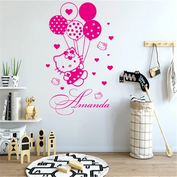 HELLO&Kitty Kidsroom Nursery Custom Name Wall Sticker Vinyl Art Removeable Babyroom Potser Mural Girls Decals Decor LY1171
HELLO&Kitty Kidsroom Nursery Custom Name Wall Sticker Vinyl Art Removeable Babyroom Potser Mural Girls Decals Decor LY1171