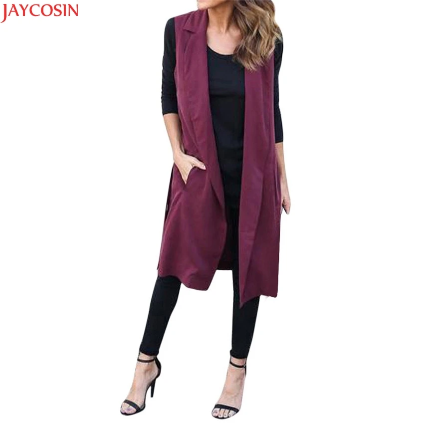 Sexy fashion 2019 Drop Shipping plus size High QualityNew Women Casual Pocket Sleeveless Waistcoat Long Blazer Jacket Coat
Sexy fashion 2019 Drop Shipping plus size High QualityNew Women Casual Pocket Sleeveless Waistcoat Long Blazer Jacket Coat
