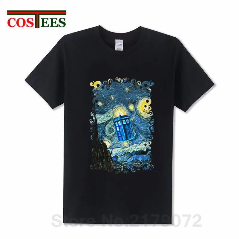 2019 New collections Van Gogh design Soaring Blue Phone box T shirt men special for tardis Doctor Who Fans T-shirt DR.WHO tshirt
2019 New collections Van Gogh design Soaring Blue Phone box T shirt men special for tardis Doctor Who Fans T-shirt DR.WHO tshirt