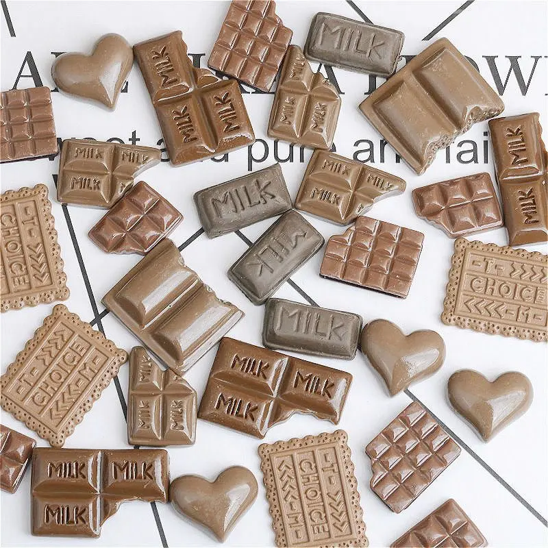 30PC/Pack Chocolate Resin Flat Kawaii DIY Resin Craft Decoration Miniature Resin Cream Bread Food For Phone
30PC/Pack Chocolate Resin Flat Kawaii DIY Resin Craft Decoration Miniature Resin Cream Bread Food For Phone