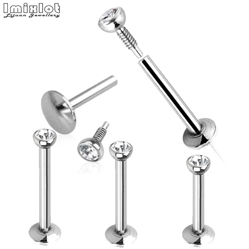 6mm 8mm 10mm Plugs And Tunnels Piercing 16g Surgical Steel Internally Threaded Tiny Gem Labret Lip Bar Monroe Stud Body Jewelry
6mm 8mm 10mm Plugs And Tunnels Piercing 16g Surgical Steel Internally Threaded Tiny Gem Labret Lip Bar Monroe Stud Body Jewelry
