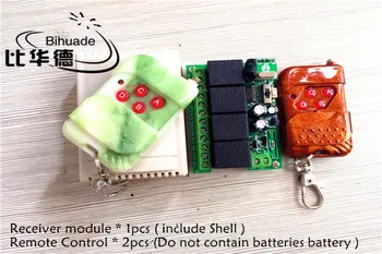 315Mhz Universal Wireless Remote Control Switch DC12V 4CH relay Receiver Module and 2pcs 4 channel RF Remote 315 Mhz Transmitter
315Mhz Universal Wireless Remote Control Switch DC12V 4CH relay Receiver Module and 2pcs 4 channel RF Remote 315 Mhz Transmitter