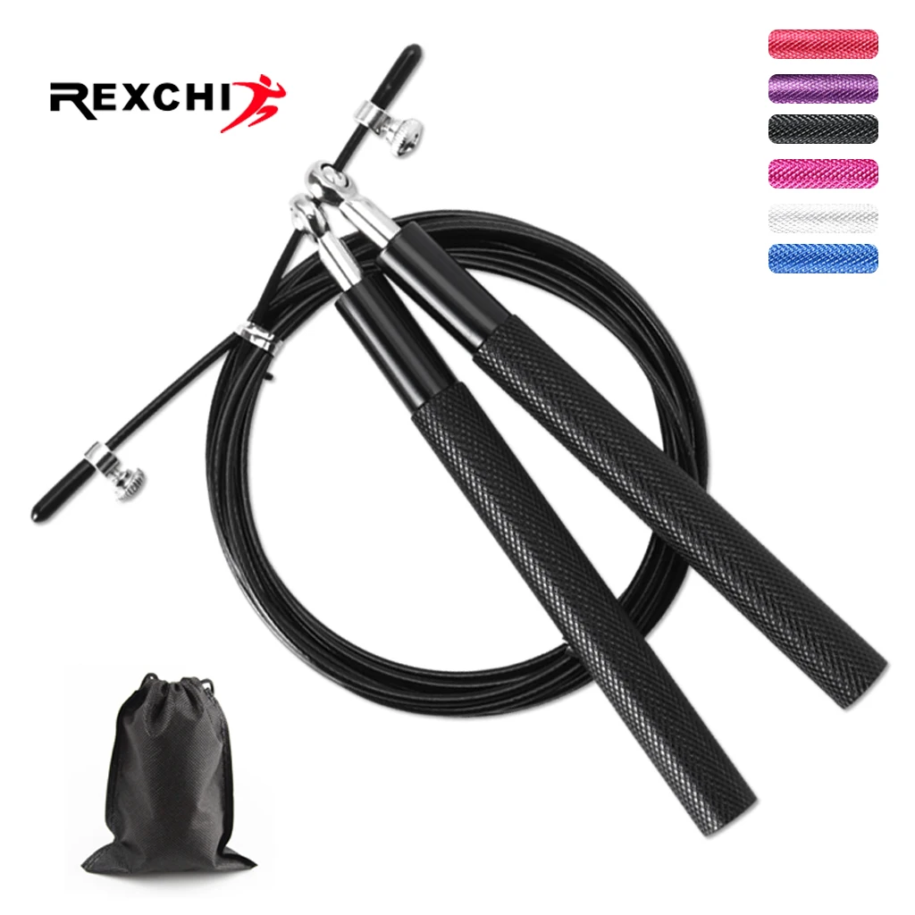REXCHI Crossfit Jump Rope Professional Speed Skipping for Fitness Workout Training Equipement MMA Boxing with Carrying Bag
REXCHI Crossfit Jump Rope Professional Speed Skipping for Fitness Workout Training Equipement MMA Boxing with Carrying Bag