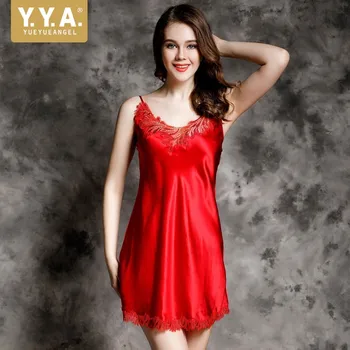 High Quality Brand Womans Nightie 100% Real Silk Embroidery Women Nightdress Sexy V Neck Suspender Nighties For Women
High Quality Brand Womans Nightie 100% Real Silk Embroidery Women Nightdress Sexy V Neck Suspender Nighties For Women