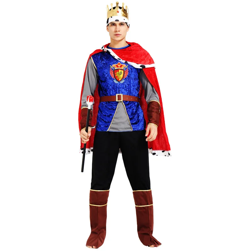 Ancient Roman Warrior Prince King Halloween Cosplay Costumes Men Sets Crown+top+pants+cloak+wrist+belt+shoe Cover
Ancient Roman Warrior Prince King Halloween Cosplay Costumes Men Sets Crown+top+pants+cloak+wrist+belt+shoe Cover