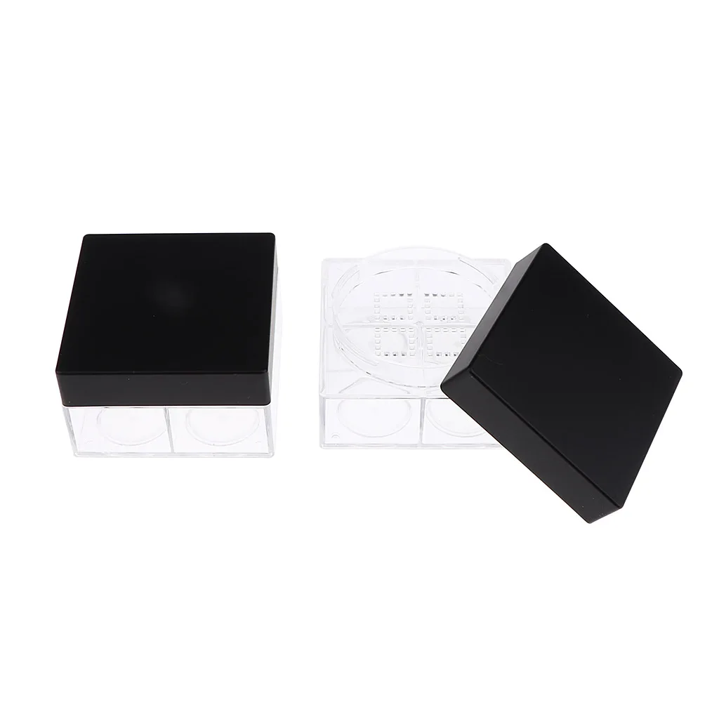 2Pcs Empty 4-Grid Makeup Loose Powder Rouge Case Storage Container with Puff Square Loose Powder Box Case
2Pcs Empty 4-Grid Makeup Loose Powder Rouge Case Storage Container with Puff Square Loose Powder Box Case