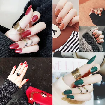 Nail Factory Wholesales 24PCS False Nails With Glue Solid Color Polish Medium long Artificial Nails Fake Nail faux ongles
Nail Factory Wholesales 24PCS False Nails With Glue Solid Color Polish Medium long Artificial Nails Fake Nail faux ongles