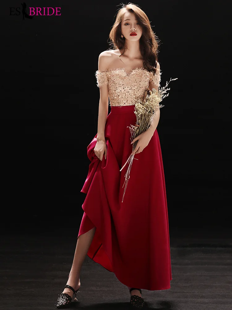 Straight Lace Vestido De Festa Red Elegant Ball Gown Casual Long Evening Dress Boat Neck Formal Fashion Robe De Soiree ES1017
Straight Lace Vestido De Festa Red Elegant Ball Gown Casual Long Evening Dress Boat Neck Formal Fashion Robe De Soiree ES1017