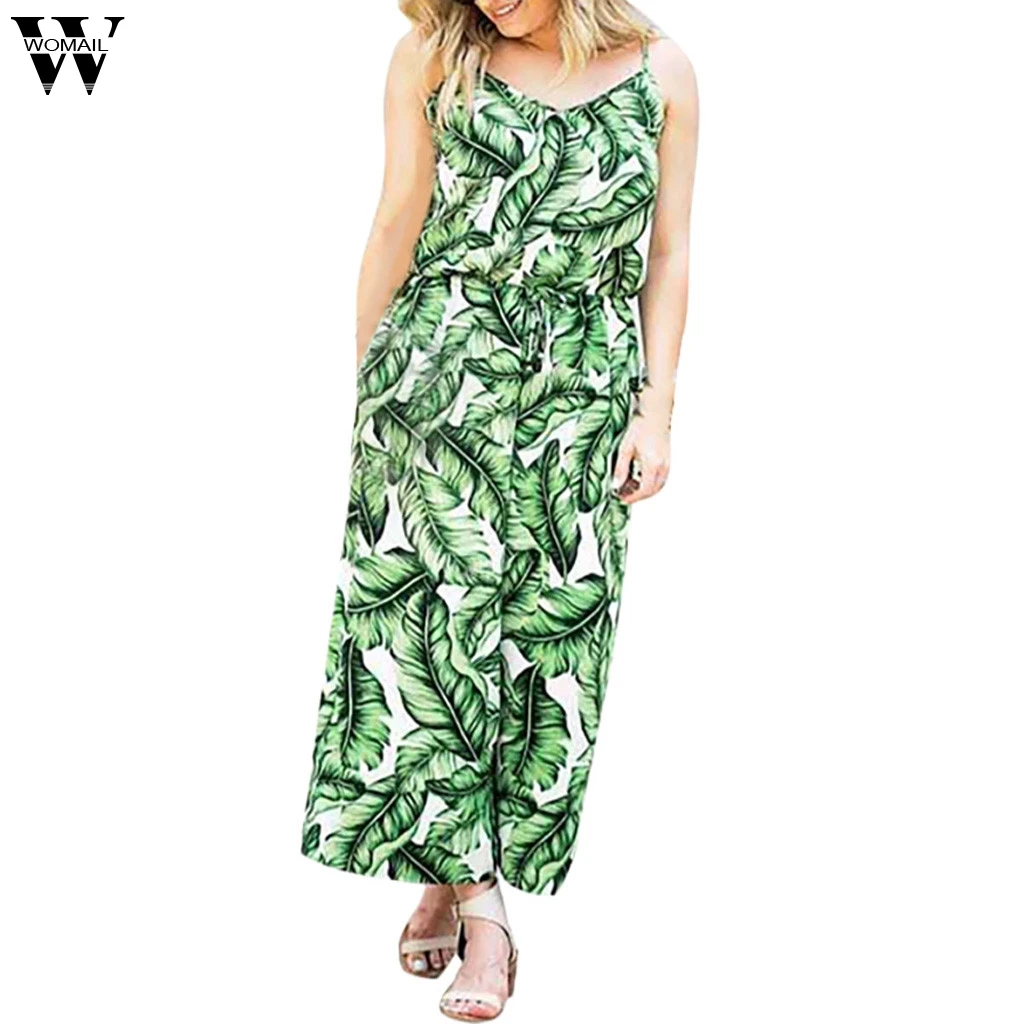 Womail rompers womens jumpsuit plus size Leaf Print Wide Leg Sleeveless Jumpsuit sexy overalls for women elegan plus size 2019
Womail rompers womens jumpsuit plus size Leaf Print Wide Leg Sleeveless Jumpsuit sexy overalls for women elegan plus size 2019