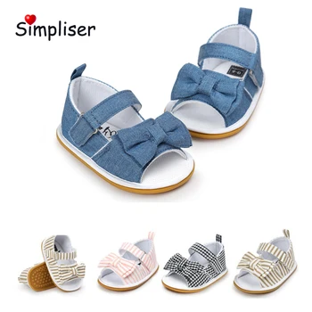 Anti-slip Rubber Sole Outdoor First Walkers For Newborn Baby Girls Striped Bow Knot Soft Infant Toddler Shoes walking sandals
Anti-slip Rubber Sole Outdoor First Walkers For Newborn Baby Girls Striped Bow Knot Soft Infant Toddler Shoes walking sandals