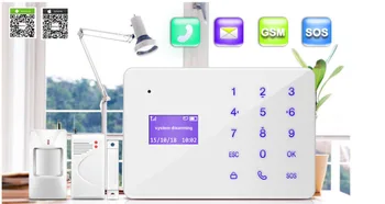 Wireless IOS Android APP LCD touch keyboard GSM Autodial Text Home Office Security Burglar Intruder Alarm Kit Remote Control
Wireless IOS Android APP LCD touch keyboard GSM Autodial Text Home Office Security Burglar Intruder Alarm Kit Remote Control