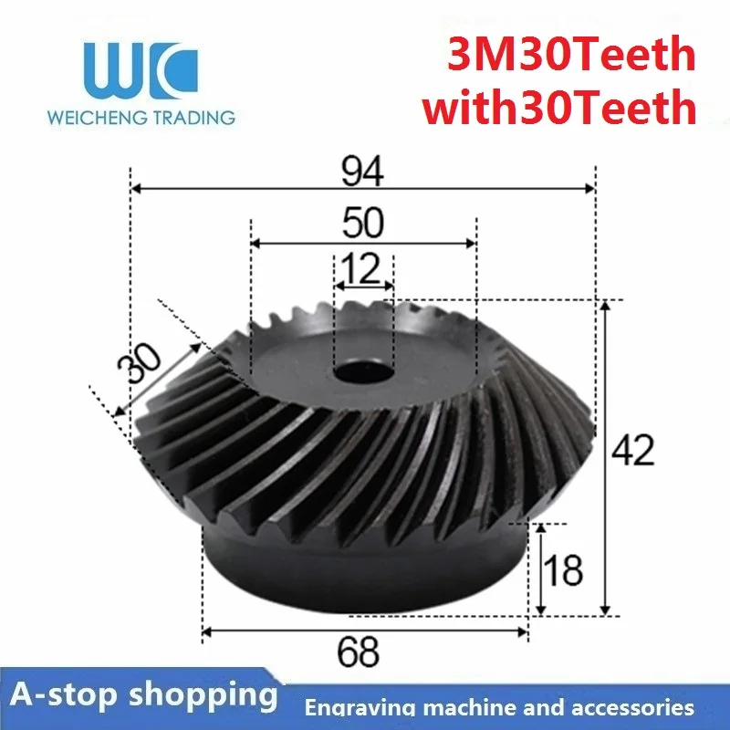 2pc 1:1 Bevel Gear 3 Modulus 30 Teeth + 30 teeth Inner Hole 12mm 90 Degree Drive Commutation carbon Steel Gears
2pc 1:1 Bevel Gear 3 Modulus 30 Teeth + 30 teeth Inner Hole 12mm 90 Degree Drive Commutation carbon Steel Gears