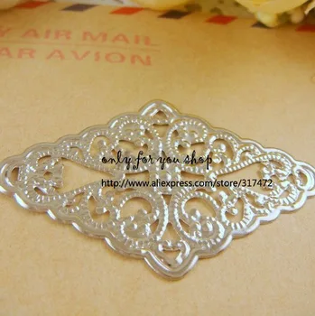 FREE SHIP! 100pcs 30*46mm silver plated Mental spacer - filigree stamping for DIY jewelry making
FREE SHIP! 100pcs 30*46mm silver plated Mental spacer - filigree stamping for DIY jewelry making