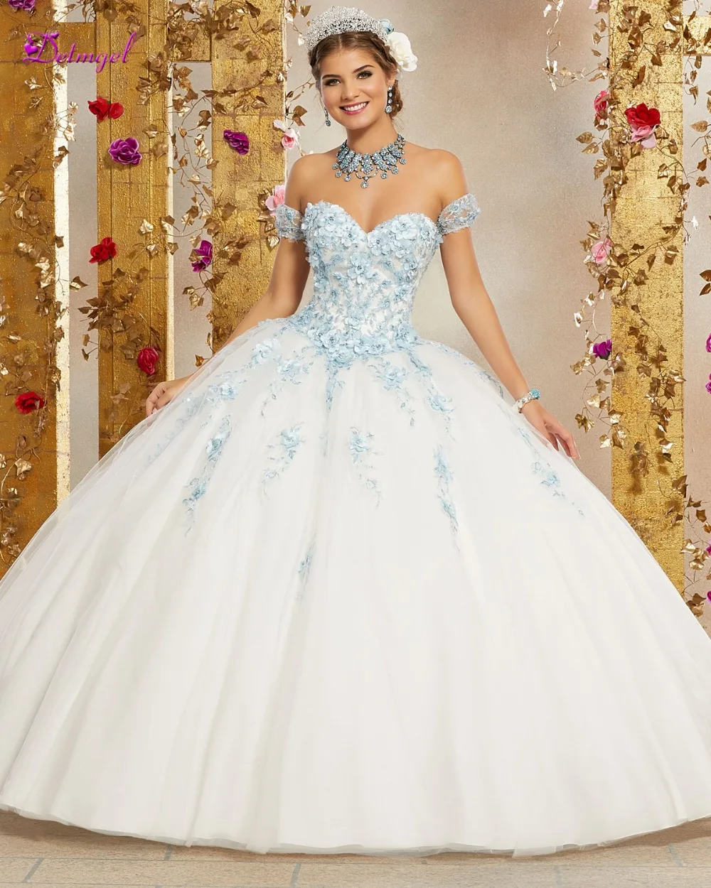 Sweet 16 Dress for 15 years Ball Gown Quinceanera Dress 2019 Luxury Appliques Beaded Flowers Debutante Gown Vestidos de 15 anos
Sweet 16 Dress for 15 years Ball Gown Quinceanera Dress 2019 Luxury Appliques Beaded Flowers Debutante Gown Vestidos de 15 anos