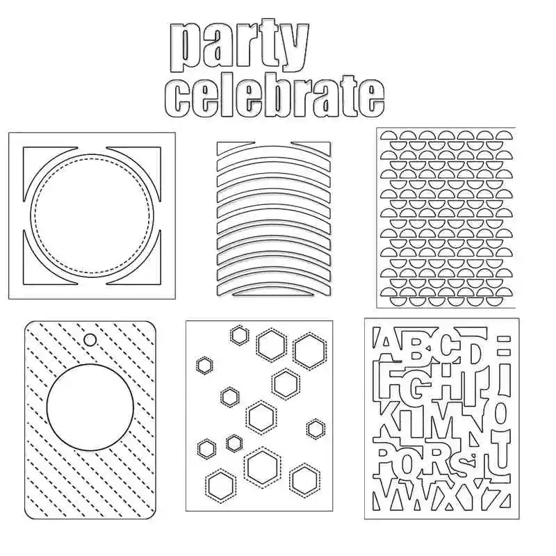 Square Circle Frame Letters Hex Split Circles Cover Panel On The Curve Metal Cutting Dies for DIY Scrapbooking Cards Crafts 2019
Square Circle Frame Letters Hex Split Circles Cover Panel On The Curve Metal Cutting Dies for DIY Scrapbooking Cards Crafts 2019