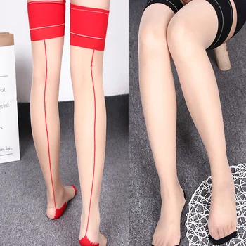 1Pair Sexy Stockings For Women Lingerie Retro Back Line Seam Japan Style Thigh High Medias Transparent Shine Stockings
1Pair Sexy Stockings For Women Lingerie Retro Back Line Seam Japan Style Thigh High Medias Transparent Shine Stockings
