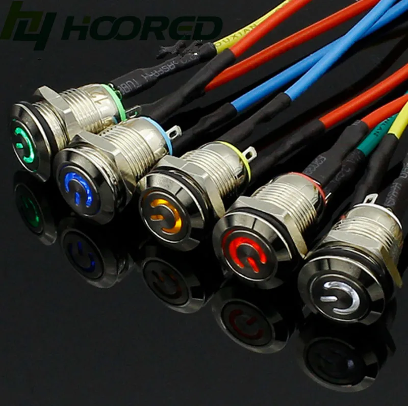 Car Computer 12mm 3V 5V 12V 220V Angel Eye Aluminum Metal LED Power NO Push Button Switch Self-reset Metal Switch
Car Computer 12mm 3V 5V 12V 220V Angel Eye Aluminum Metal LED Power NO Push Button Switch Self-reset Metal Switch