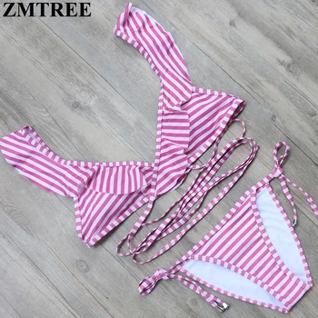 ZMTREE Striped Print Bathing Suit Brazilian Biquini Women Swimwear Bikinis Set 2017 Hot Swimsuit Bandage Bikini Female Beachwear
ZMTREE Striped Print Bathing Suit Brazilian Biquini Women Swimwear Bikinis Set 2017 Hot Swimsuit Bandage Bikini Female Beachwear