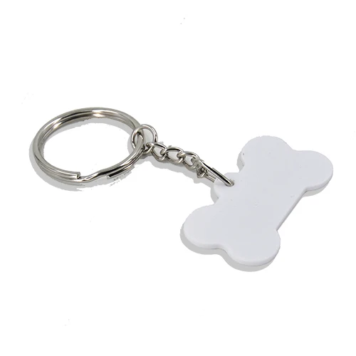 10pcs//pack Diy Sublimation Keychain Wooden Keyrings White MDF keychain blank circle Key Chain for Heat Press Transfer Thermal transfer cute keychain