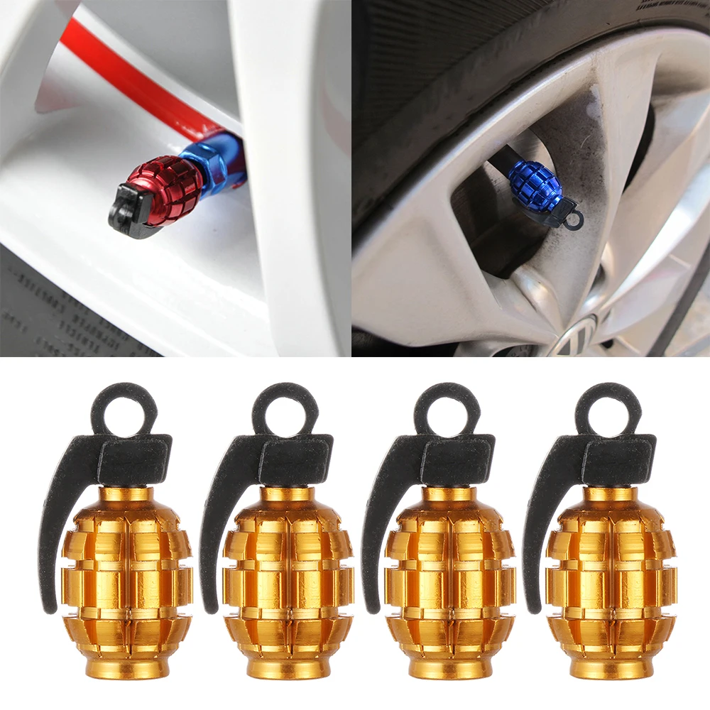 4Pcs/2Pcs Car Truck Aluminum Tire Wheel Rim Stem Air Valve Caps Cover for Motorcycle Bike Grenade shape 3 colors Car Accessories
4Pcs/2Pcs Car Truck Aluminum Tire Wheel Rim Stem Air Valve Caps Cover for Motorcycle Bike Grenade shape 3 colors Car Accessories