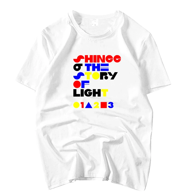 Shinee album the story of light same printing t-shirt kpop summer style unisex fashion o neck short sleeve t-shirt loose 4 color
Shinee album the story of light same printing t-shirt kpop summer style unisex fashion o neck short sleeve t-shirt loose 4 color