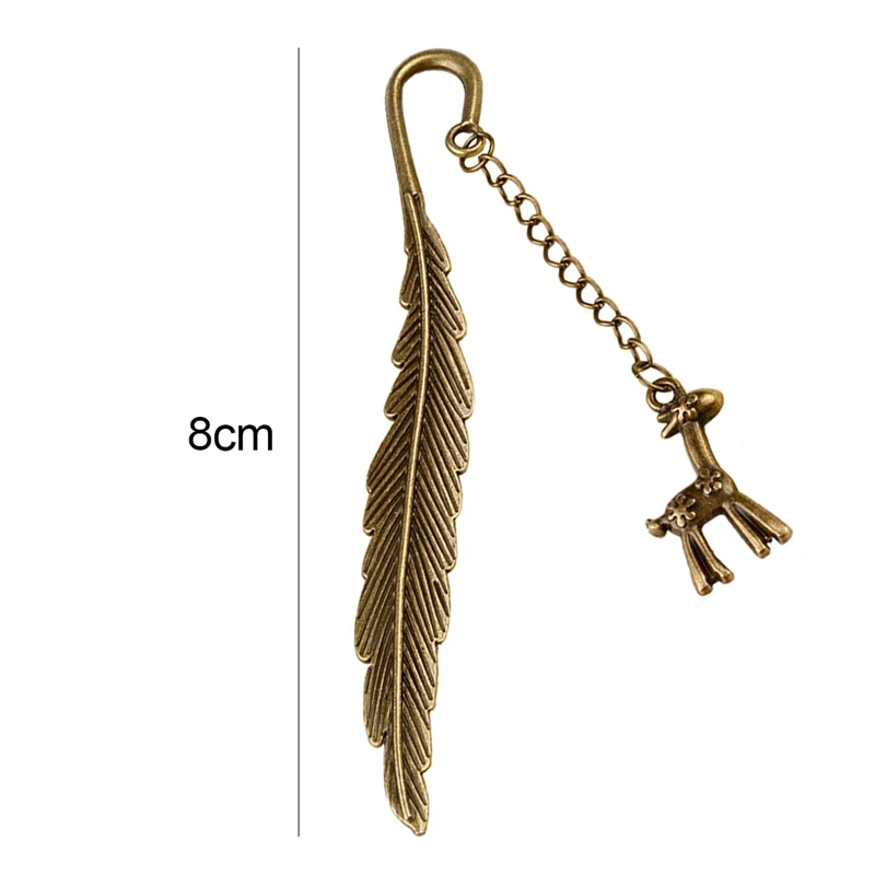 2018 new fashion vintage alloy bookmark classical feathers deer pendant bookmark stationery books accessories
2018 new fashion vintage alloy bookmark classical feathers deer pendant bookmark stationery books accessories