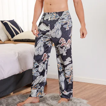 Pajamas for Men Ice Silk Satin Printing Pattern Sleep Bottoms Summer Fashion Simple Loose Casual Pyjama Hombre Trousers MA50163
Pajamas for Men Ice Silk Satin Printing Pattern Sleep Bottoms Summer Fashion Simple Loose Casual Pyjama Hombre Trousers MA50163