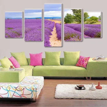 5 Pieces Purple Lavender Home Decor Canvas Print Modern Wall Art Flower Paintings for Bedroom Room Wall Pictures Unframed
5 Pieces Purple Lavender Home Decor Canvas Print Modern Wall Art Flower Paintings for Bedroom Room Wall Pictures Unframed