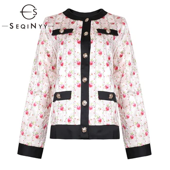 SEQINYY Short Jacket 2020 Summer Spring New Fashion Design Sweet Flowers Printed Long Sleeve Women Top
SEQINYY Short Jacket 2020 Summer Spring New Fashion Design Sweet Flowers Printed Long Sleeve Women Top