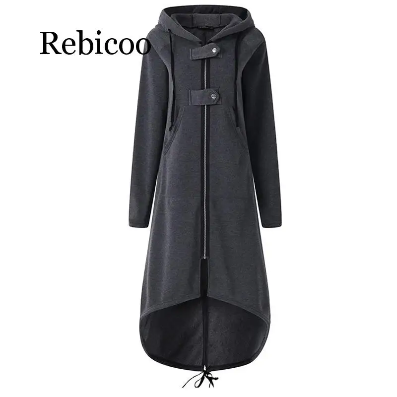 Rebicoo Fashion Long Sleeve Hooded Trench Coat 2019 Autumn Black Zipper Plus Size 5XL Velvet Long Coat Women Overcoat Clothes
Rebicoo Fashion Long Sleeve Hooded Trench Coat 2019 Autumn Black Zipper Plus Size 5XL Velvet Long Coat Women Overcoat Clothes