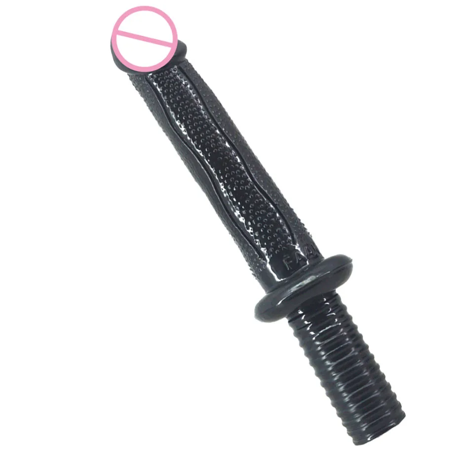 Double Handle Skin Simulation Adult-novelty G-spot Masturbation Is Pitted Super Long Anal Plug Penis Sex Shop