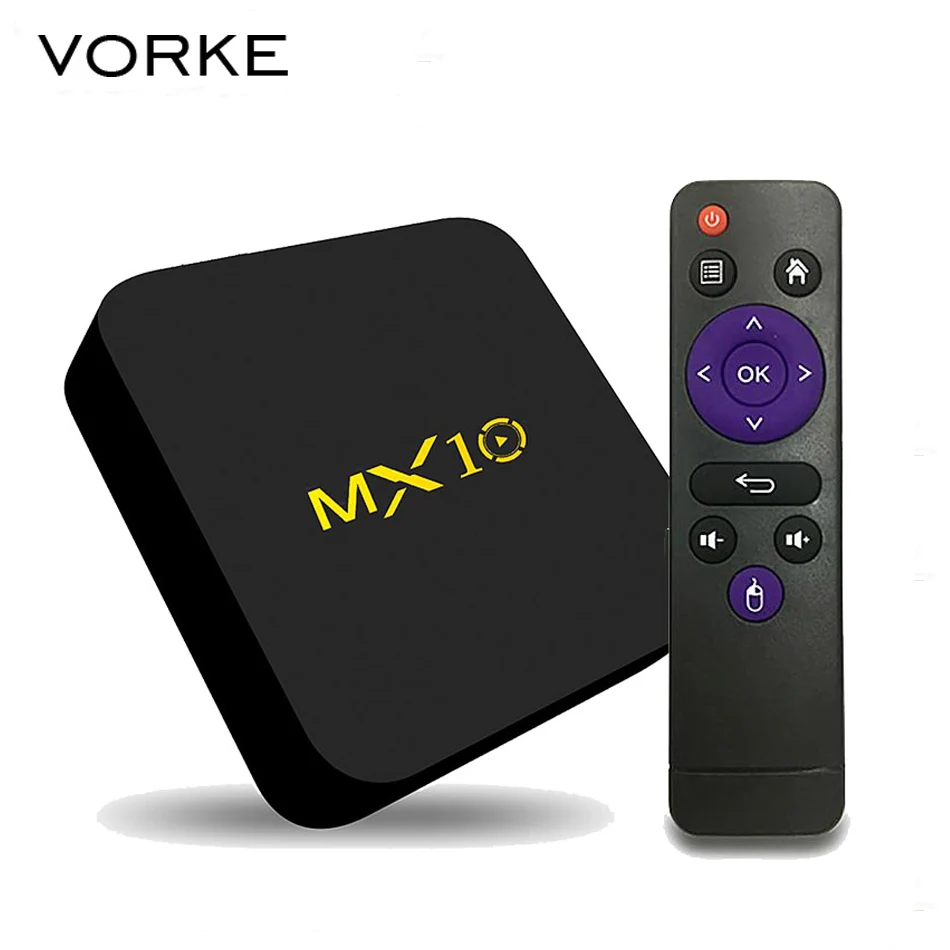 

MX10 Android 7.1.2 RK3328 4GB DDR4 32GB eMMC 4K HDR TV BOX 802.1.1 b/g/n WIFI LAN VP9 HDMI USB3.0