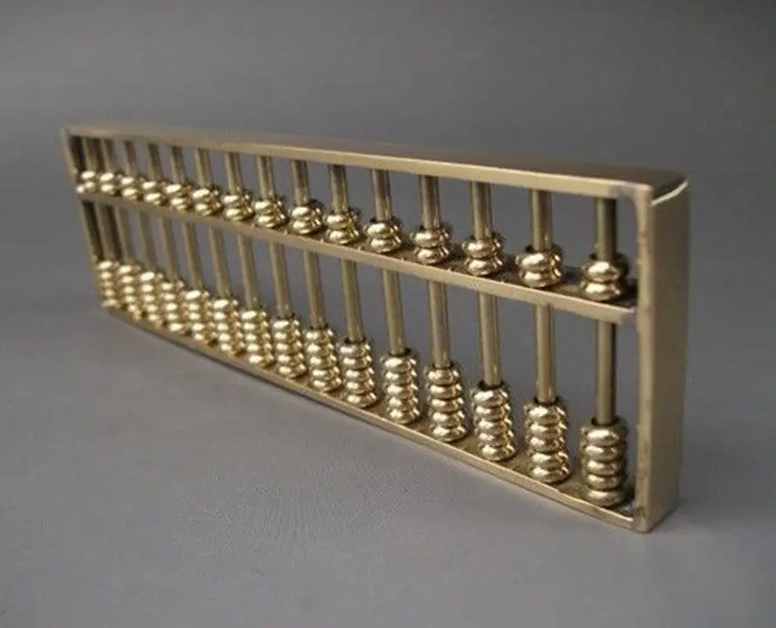 Ancient Chinese classical arithmetic tools metal crafts home decoration - copper abacus
Ancient Chinese classical arithmetic tools metal crafts home decoration - copper abacus