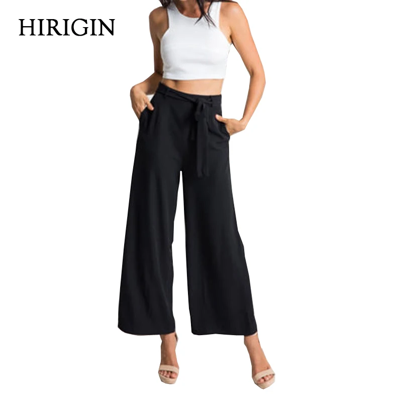 2018 new Women Wide Leg Chiffon Pants High Waist Tie Front Trousers Palazzo OL Elegant Pants Long Culottes Pants
2018 new Women Wide Leg Chiffon Pants High Waist Tie Front Trousers Palazzo OL Elegant Pants Long Culottes Pants