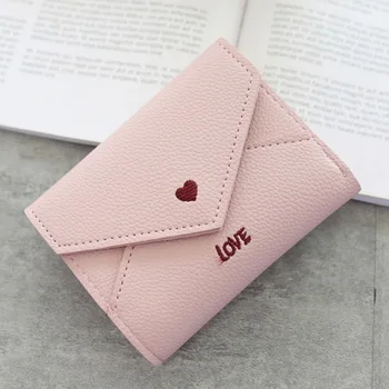 Ladies Purse Top Leather Mini Envelope Love Wallet Women Wallet Purse Small Clutch Female Wallets Card Holder Carteira 
Ladies Purse Top Leather Mini Envelope Love Wallet Women Wallet Purse Small Clutch Female Wallets Card Holder Carteira