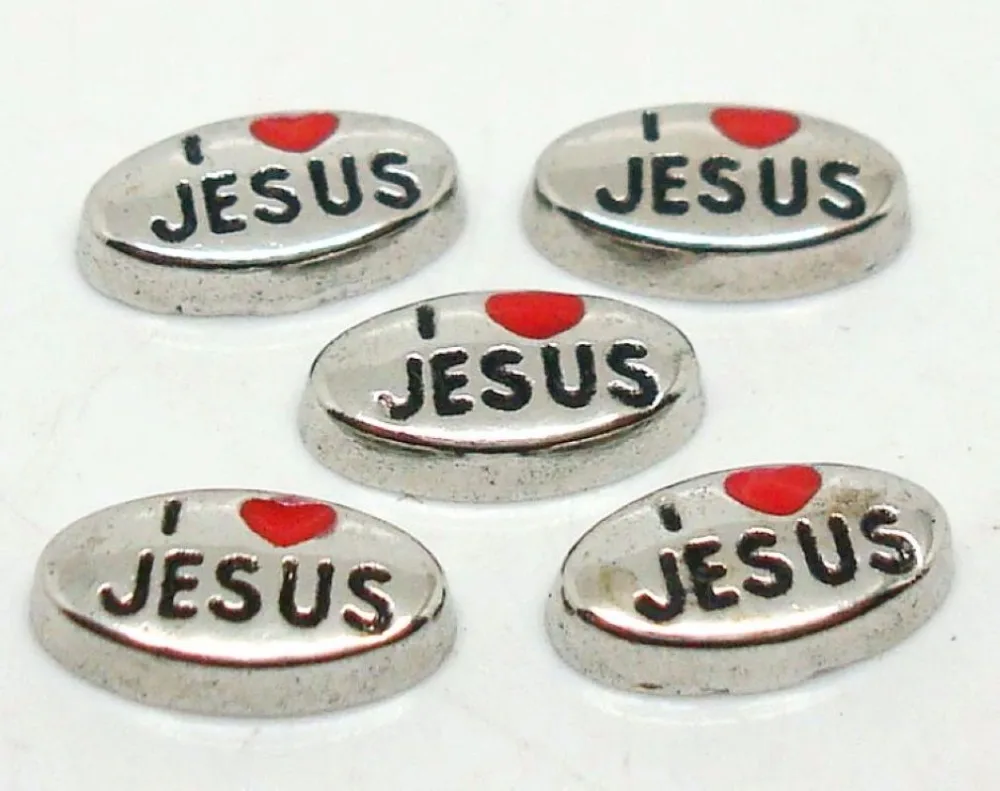 Горячая продажа 20 шт./лот металлический сплав эмаль Иисус штампованные овальные