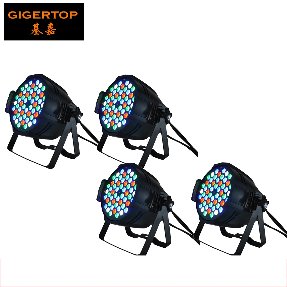 

4Pcs/Lot 54x3W Led Par Light RGBW single color LED Par64 Light 4/8DMX Channels control,DMX Par Stage Light DJ Equipment 90V-240V