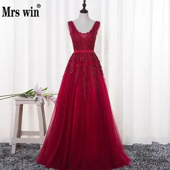 New Lace Appliques V-neck Long Evening Dress The Bride Sexy Sleeveless Back Beading Party Formal Dresses Custom Vestido De Festa
New Lace Appliques V-neck Long Evening Dress The Bride Sexy Sleeveless Back Beading Party Formal Dresses Custom Vestido De Festa