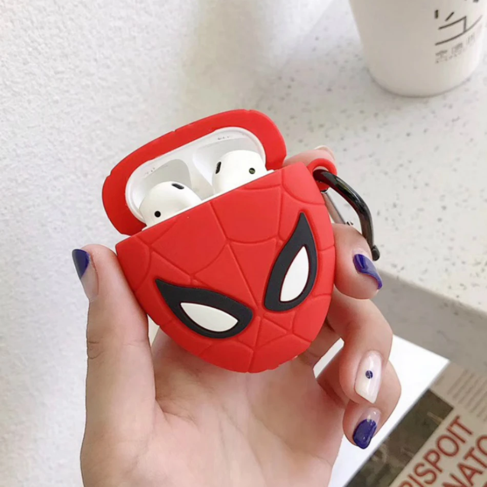 3D Spider Cat Cartoon Headphones Cover For Airpods 2 Case Silicone Earphone Case For Apple Air pods 1 Case For Earpods Key ring
3D Spider Cat Cartoon Headphones Cover For Airpods 2 Case Silicone Earphone Case For Apple Air pods 1 Case For Earpods Key ring