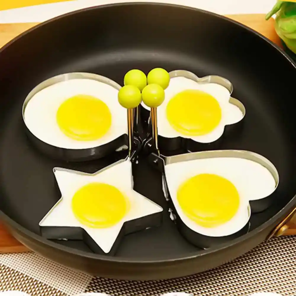 4 Types Star Heart Shaped Fried Egg Mold Ring Cooking Tools Stainless Steel Cooking Pancake Mold Kitchen Gadgets
4 Types Star Heart Shaped Fried Egg Mold Ring Cooking Tools Stainless Steel Cooking Pancake Mold Kitchen Gadgets