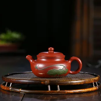Yixing Authentic 'Dahongpao' antique teapot Chinese Zisha Teapot Puer tea Purple Clay Tea pot Black Tea Kungfu Teaset
Yixing Authentic 'Dahongpao' antique teapot Chinese Zisha Teapot Puer tea Purple Clay Tea pot Black Tea Kungfu Teaset