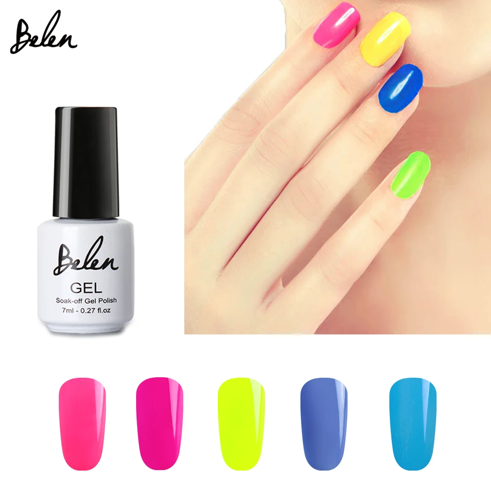 Belen 7ml Fluorescence Color Soak Off UV Gel Varnish Shiny Gel Nail Polish Vernis Semi Permanent Nail Art Design Gel Lacquer UV
Belen 7ml Fluorescence Color Soak Off UV Gel Varnish Shiny Gel Nail Polish Vernis Semi Permanent Nail Art Design Gel Lacquer UV