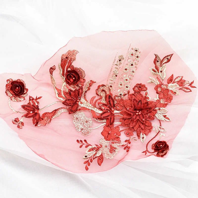 1 Piece Beaded Sequins Flower Lace Patch Bridal Wedding Dress Embossed Beading Embroidery lace Appliques Motif Sewing Craft DIY
1 Piece Beaded Sequins Flower Lace Patch Bridal Wedding Dress Embossed Beading Embroidery lace Appliques Motif Sewing Craft DIY
