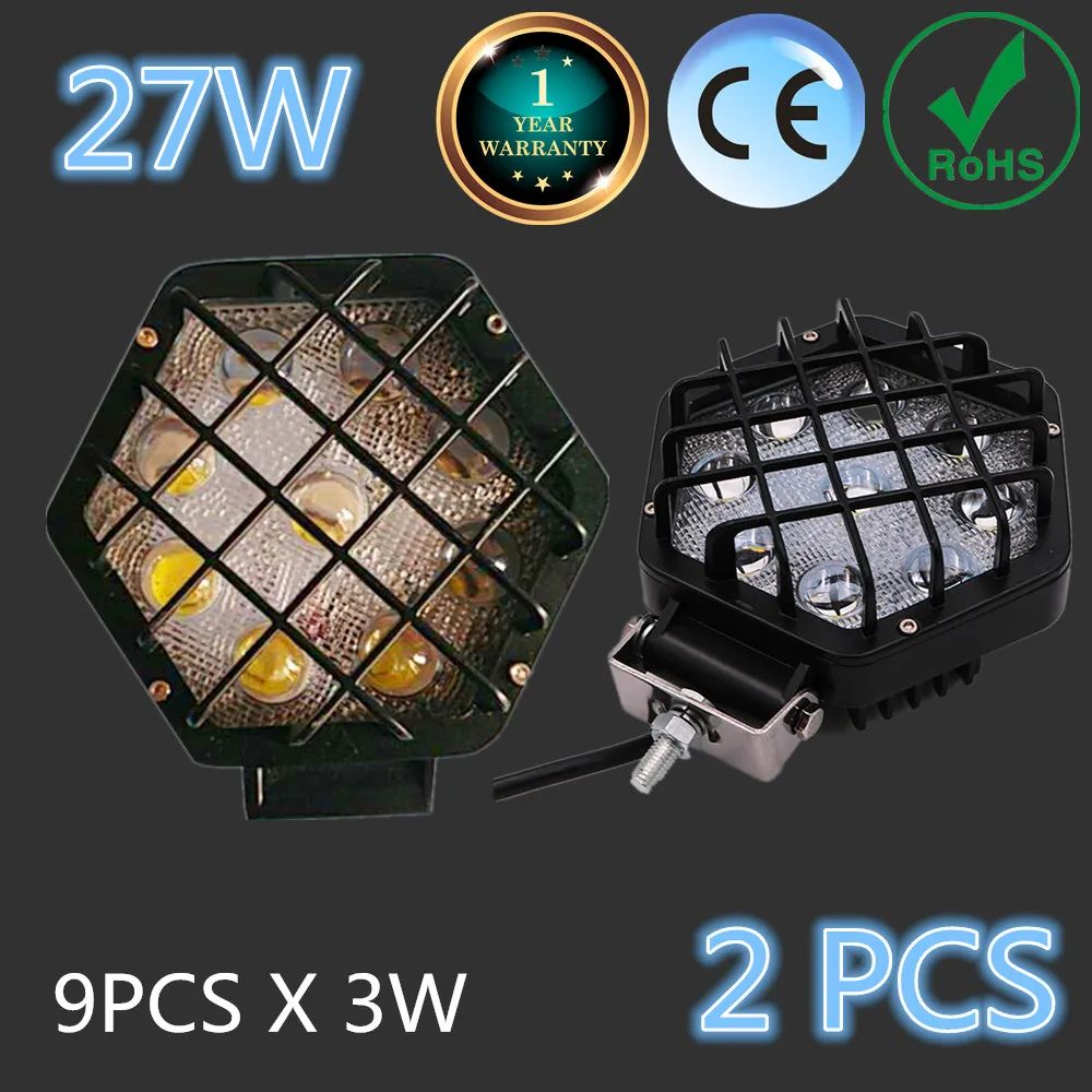2PCS 27W led work light lamp car 4x4 ATV LED working lights 12V inch Truck Tractor LED Work Light Spot lights for Jeep
2PCS 27W led work light lamp car 4x4 ATV LED working lights 12V inch Truck Tractor LED Work Light Spot lights for Jeep