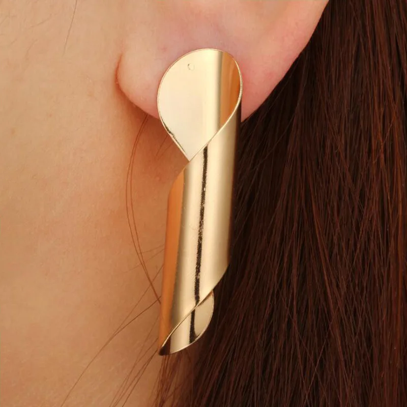Metal Earrings Irregular Spiral Stud Earrings Gold Alloy Curve Retro Simple for Women Girls Lady Party Fashion Jewelry Gift
Metal Earrings Irregular Spiral Stud Earrings Gold Alloy Curve Retro Simple for Women Girls Lady Party Fashion Jewelry Gift